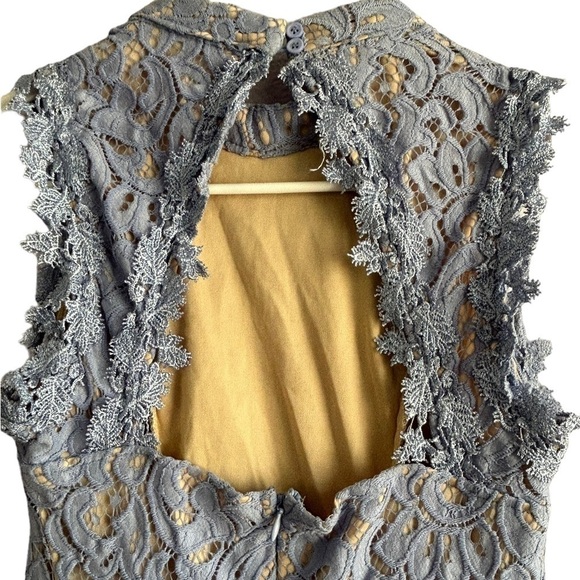 Francesca’s Periwinkle Lace Overlay Dress • Used • Size: Small - Picture 9 of 11